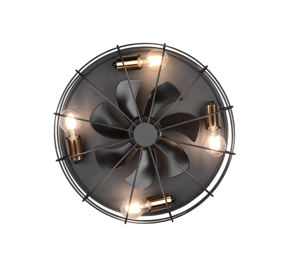 Ventilator Klaulino Metaal Mat Zwart - Afbeelding 3