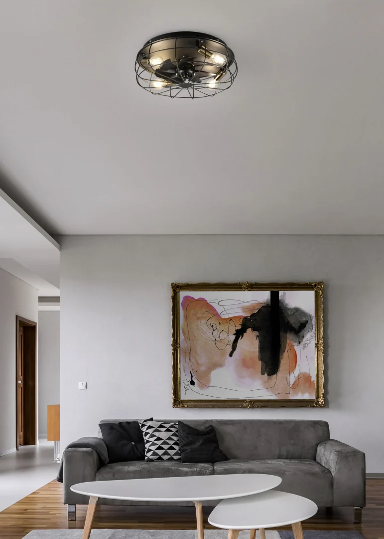 Ventilator Klaulino Metaal Mat Zwart - Afbeelding 5