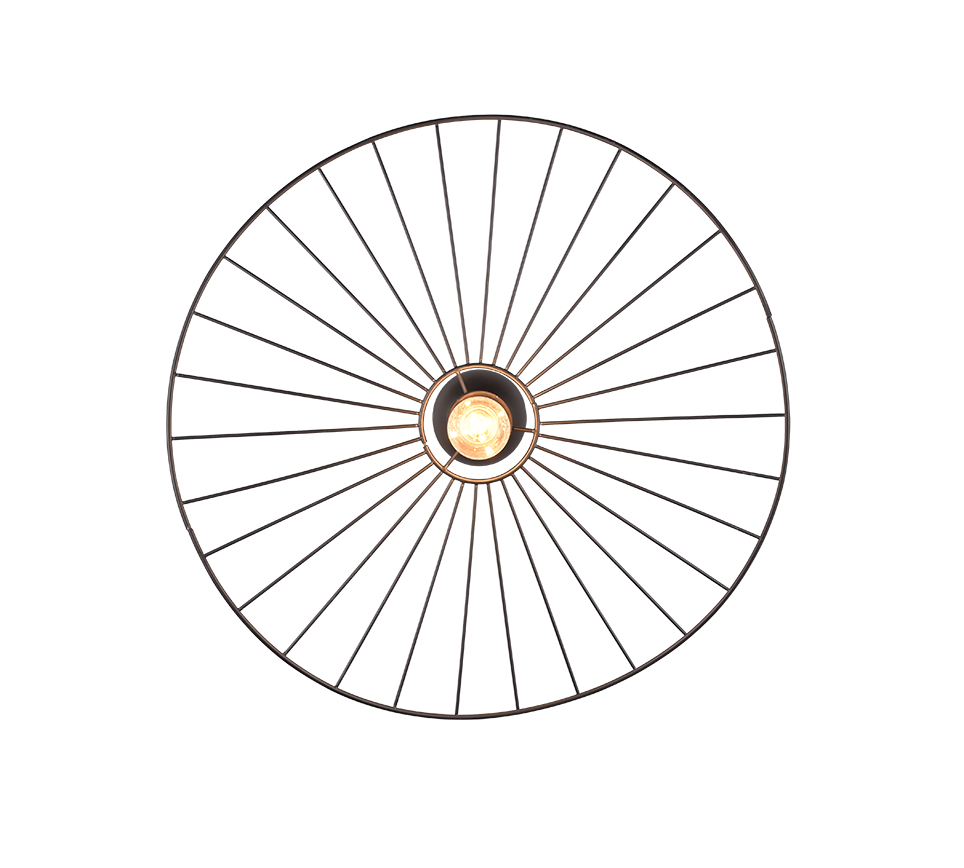 Plafondlamp Trarnund Mat Zwart Ø60 cm - Afbeelding 2