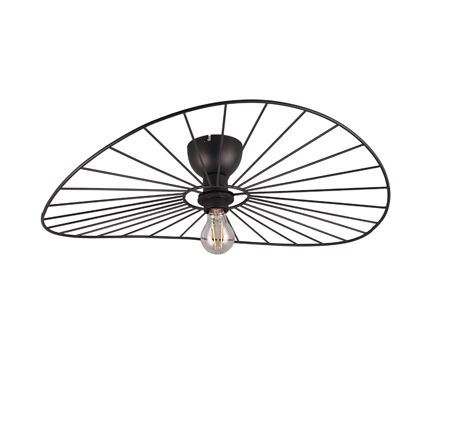 Plafondlamp Trarnund Mat Zwart Ø60 cm - Afbeelding 3