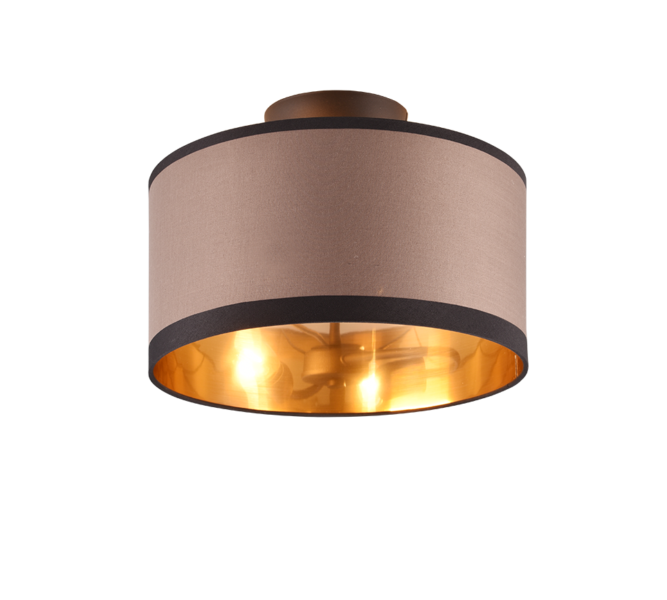 Plafondlamp Ingrid Mat Zwart Ø30 cm