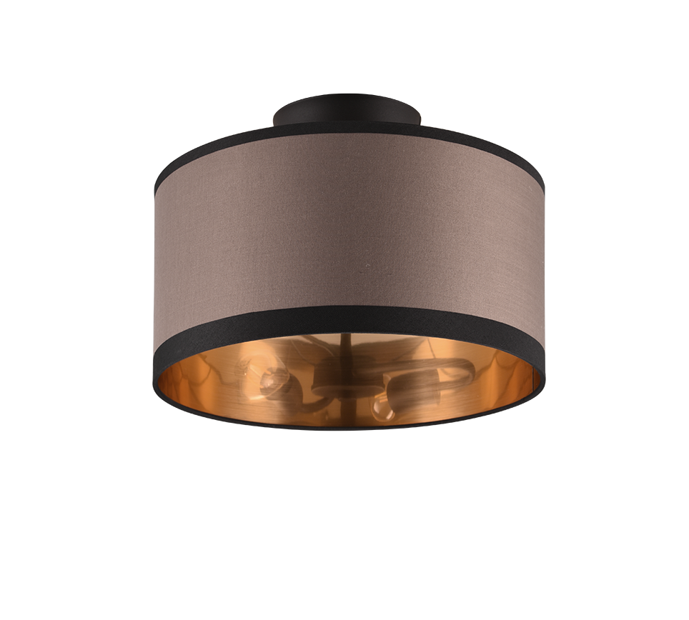 Plafondlamp Ingrid Mat Zwart Ø30 cm - Afbeelding 2