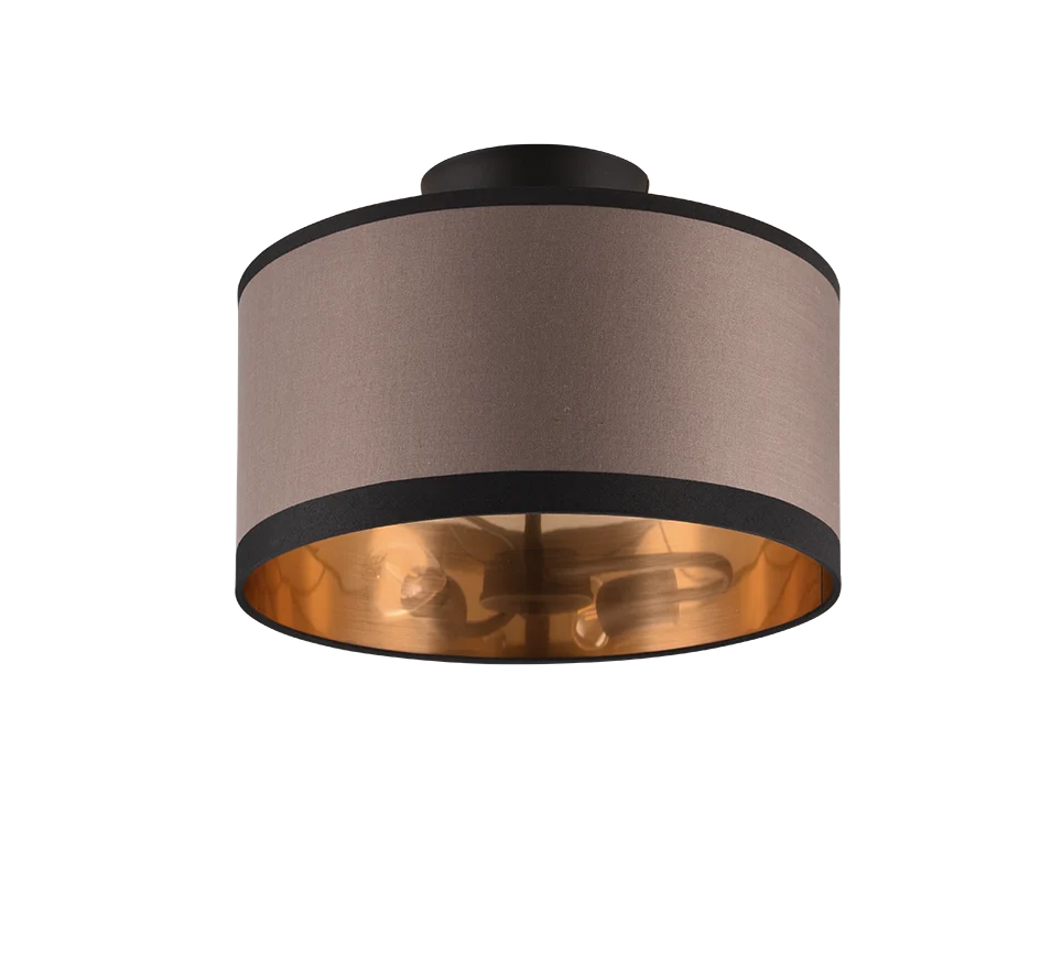 Plafondlamp Ingrid Mat Zwart Ø30 cm - Afbeelding 2