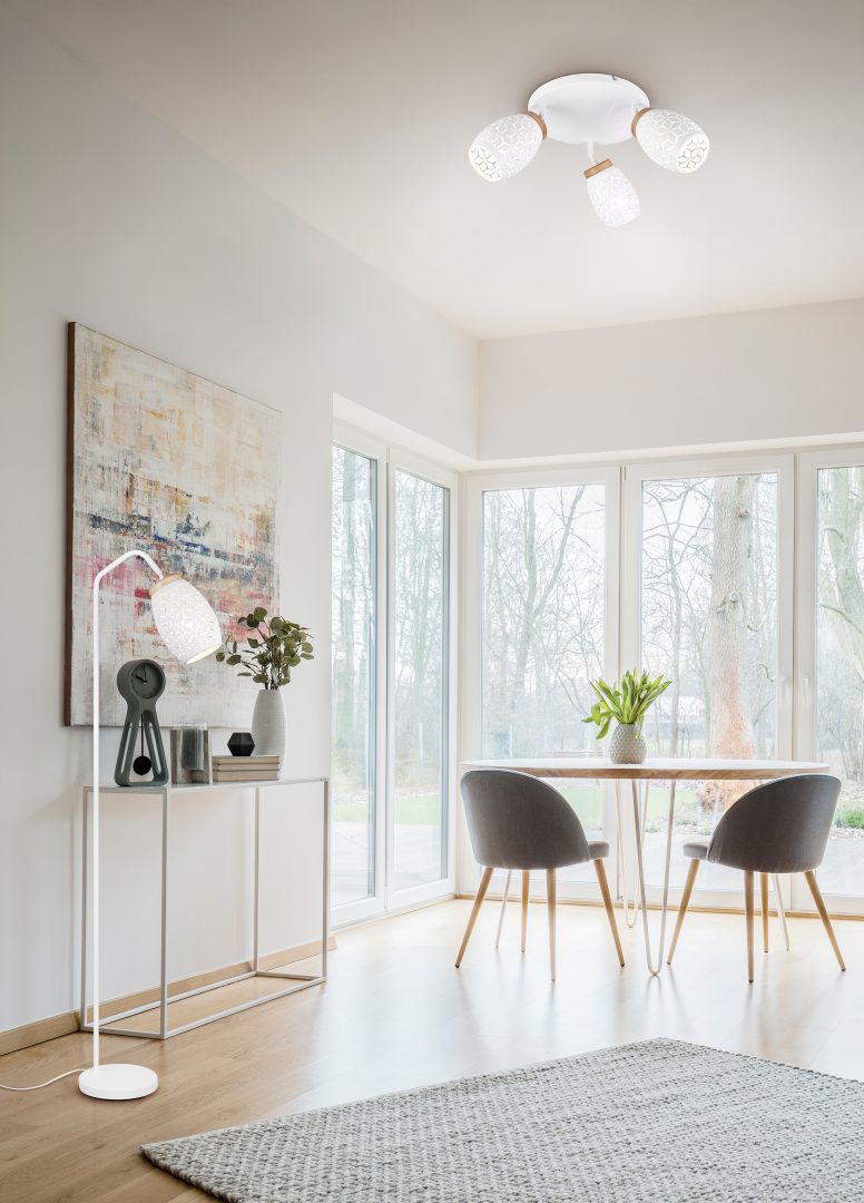 Plafondlamp Goollel Mat Wit Ø58 cm - Afbeelding 3