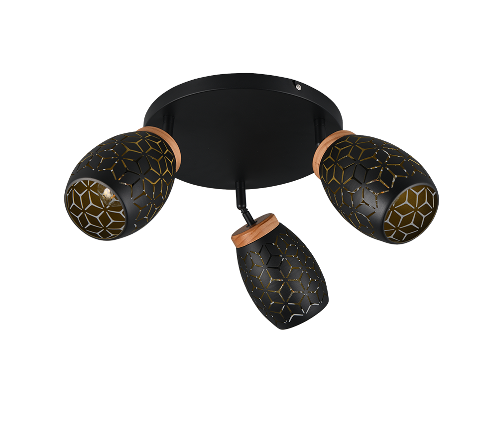 Plafondlamp Zeilvand Zwart Ø58 cm - Afbeelding 2