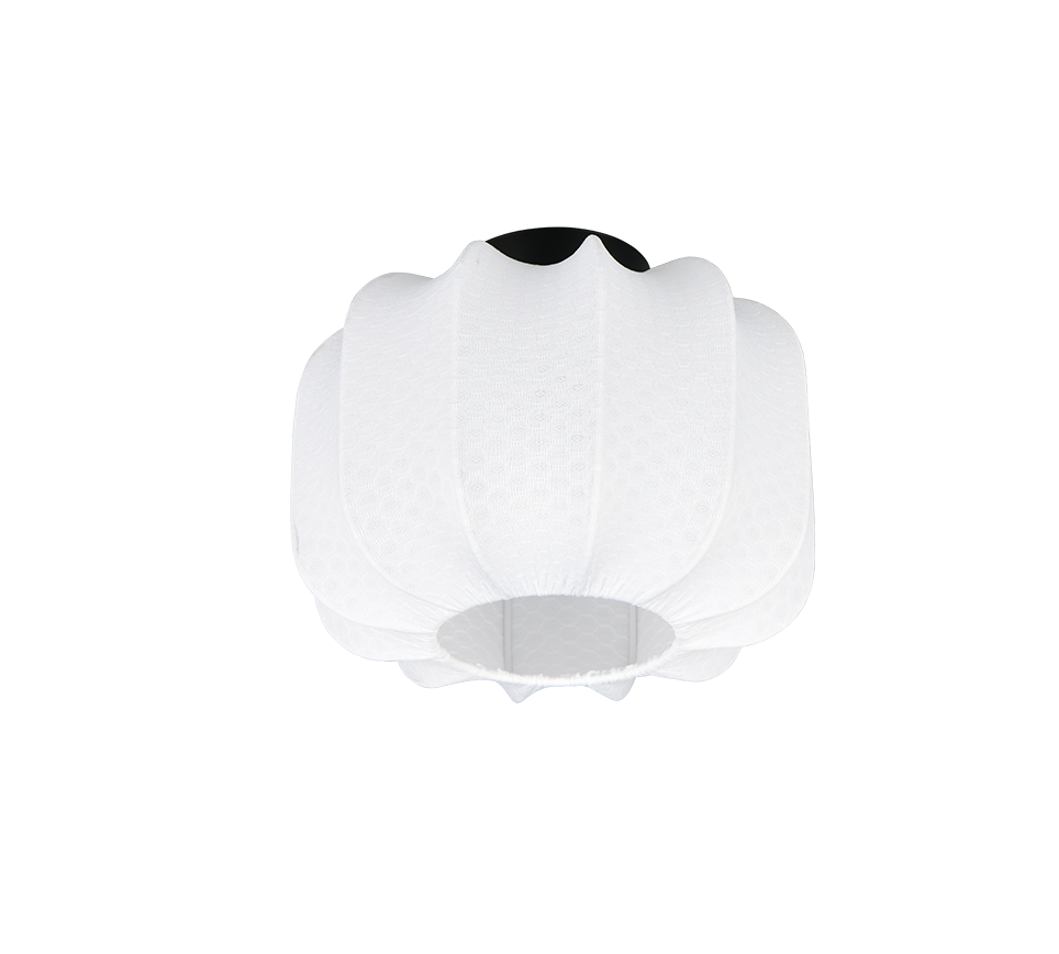 Plafondlamp Saurny Mat Zwart Ø25 cm - Afbeelding 3