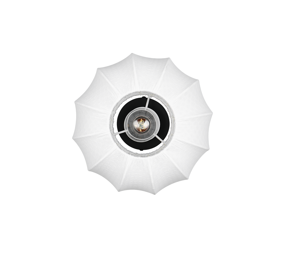 Plafondlamp Saurny Mat Zwart Ø25 cm - Afbeelding 4