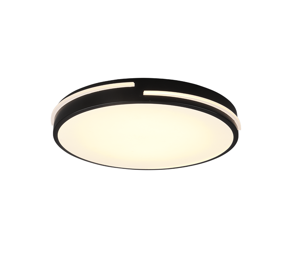 Plafondlamp Velp Mat Zwart Ø40 cm