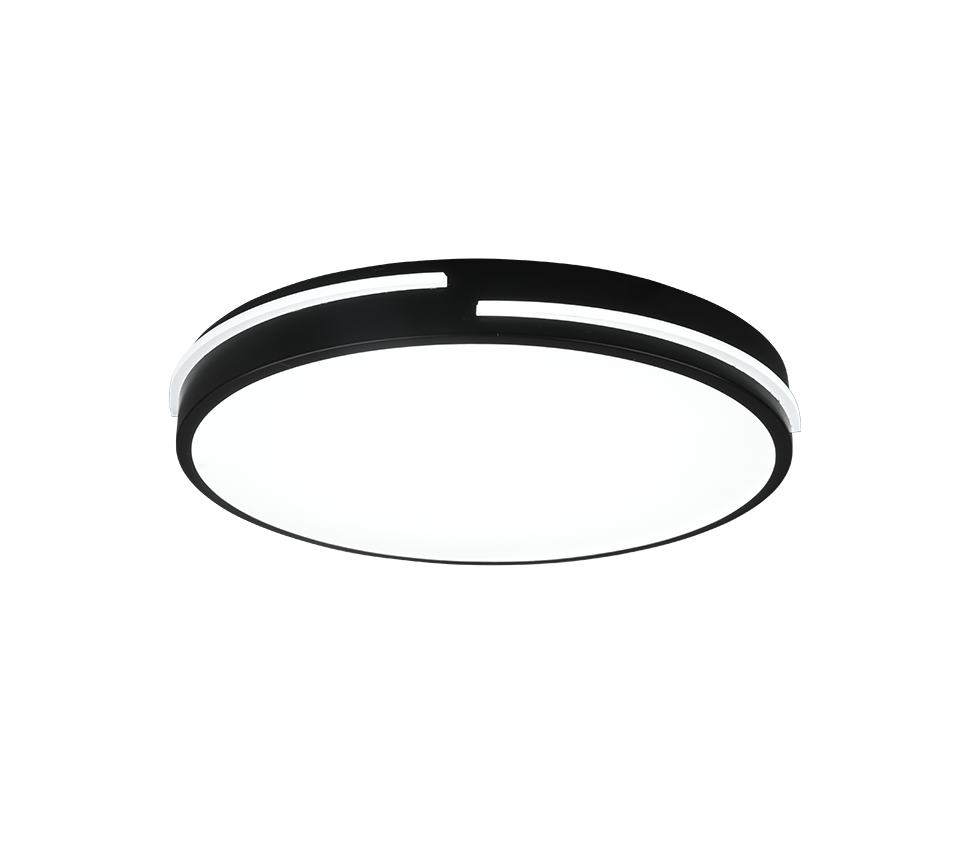 Plafondlamp Velp Mat Zwart Ø40 cm - Afbeelding 2
