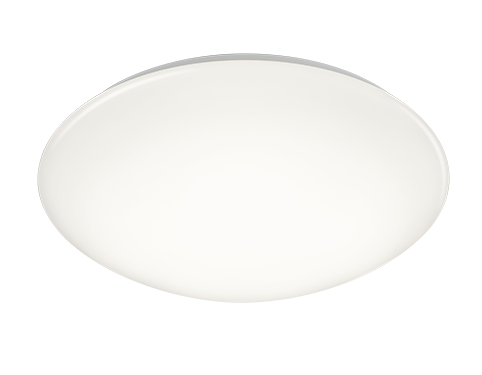 Plafondlamp Staastino Wit Ø37 cm met strak rond design en geïntegreerde LED voor warm, functioneel licht