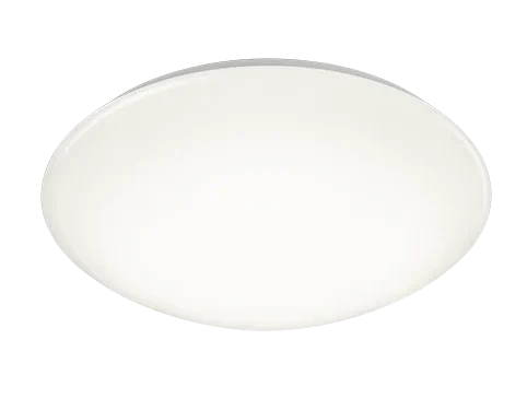 Plafondlamp Staastino Wit Ø37 cm met strak rond design en geïntegreerde LED voor warm, functioneel licht