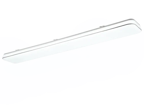 Plafondlamp Kookia Wit, slanke witte LED-lamp met modern rechthoekig design en helder licht