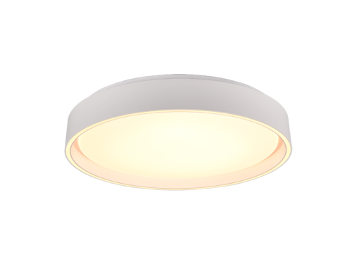Plafondlamp Haunea mat wit Ø40 cm met geïntegreerde LED, modern rond design en instelbaar licht