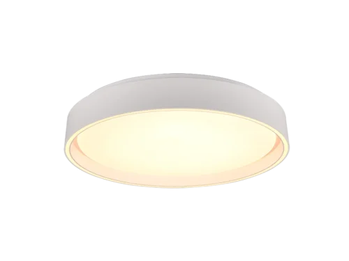 Plafondlamp Haunea mat wit Ø40 cm met geïntegreerde LED, modern rond design en instelbaar licht