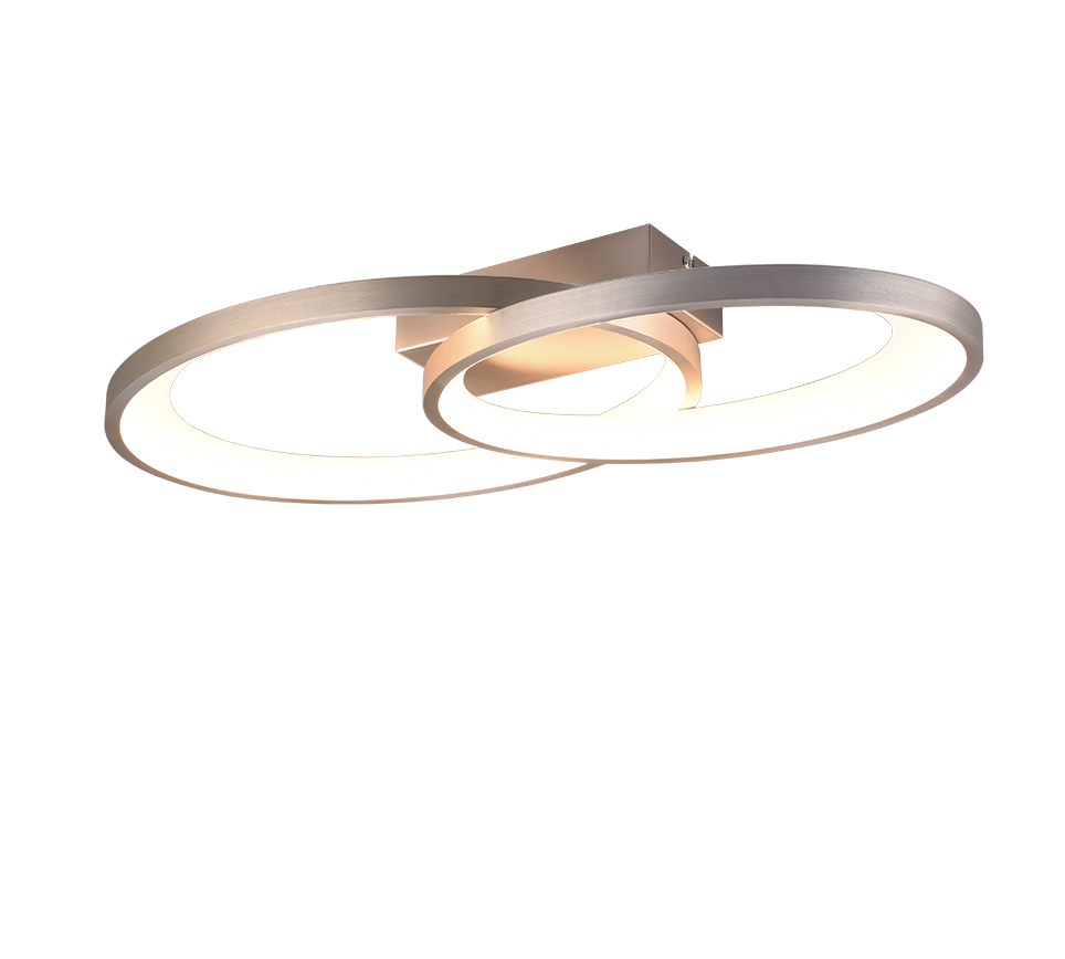 Plafondlamp Jeila Mat Nikkel