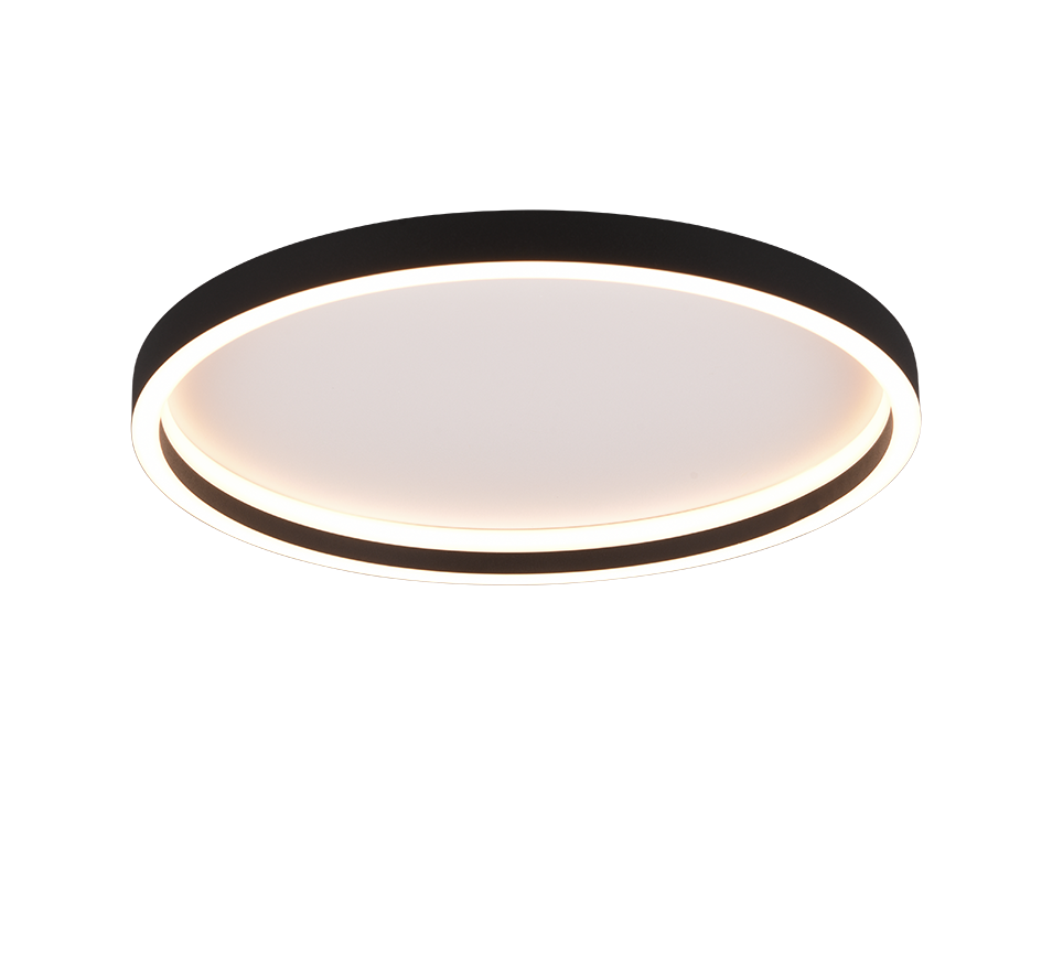 Plafondlamp Fellino Mat Zwart Ø35 cm
