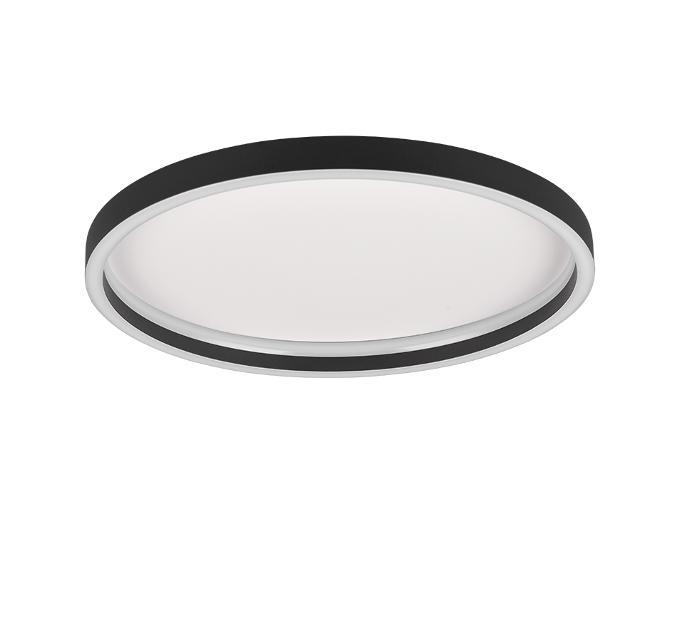Plafondlamp Fellino Mat Zwart Ø35 cm - Afbeelding 3