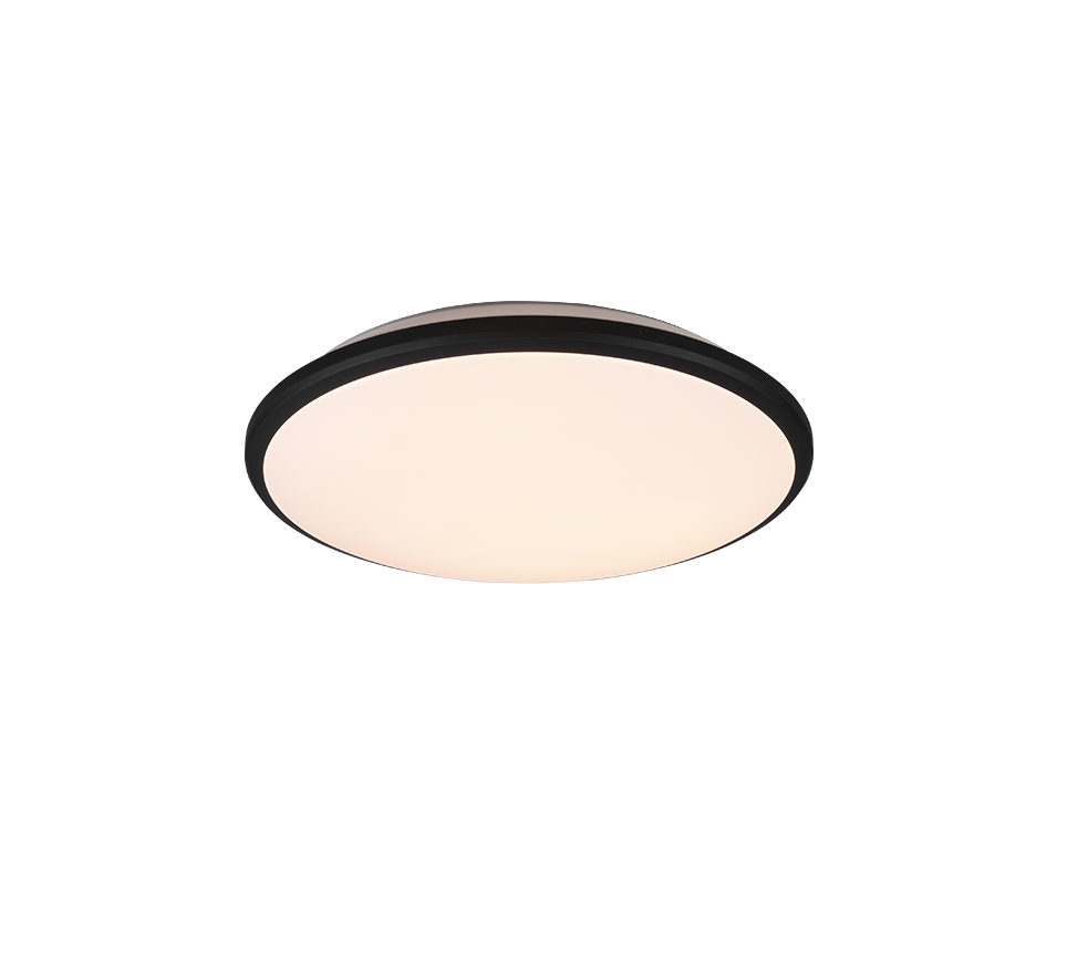Plafondlamp Trumano Mat Zwart Ø34,7 cm