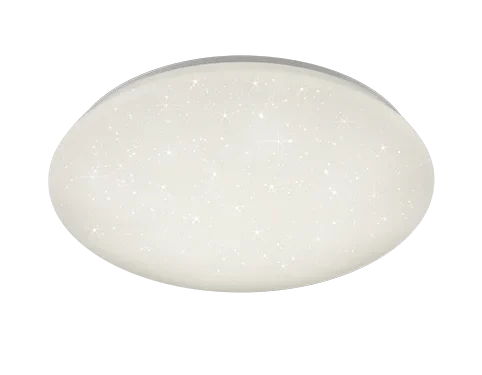 Plafondlamp Gratora Wit Ø74 cm met subtiel sterreneffect en strakke witte afwerking