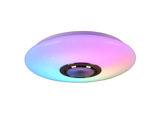 Plafondlamp Kampen Wit Ø41 cm met LED, kleurrijke lichtsfeer en strak rond ontwerp