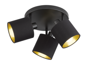 Spotlamp Pirrora Mat Zwart Ø25 cm
