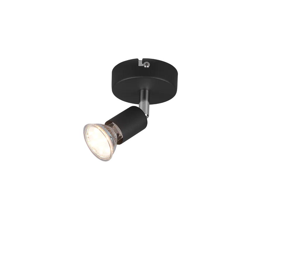 Spot Vorden Mat Zwart Ø8 cm - Afbeelding 2