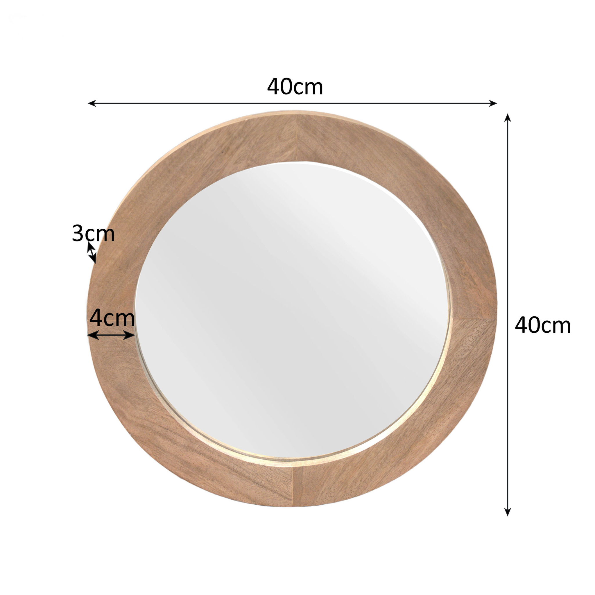 Spiegel Faunik Naturel Ø40 cm - Afbeelding 3
