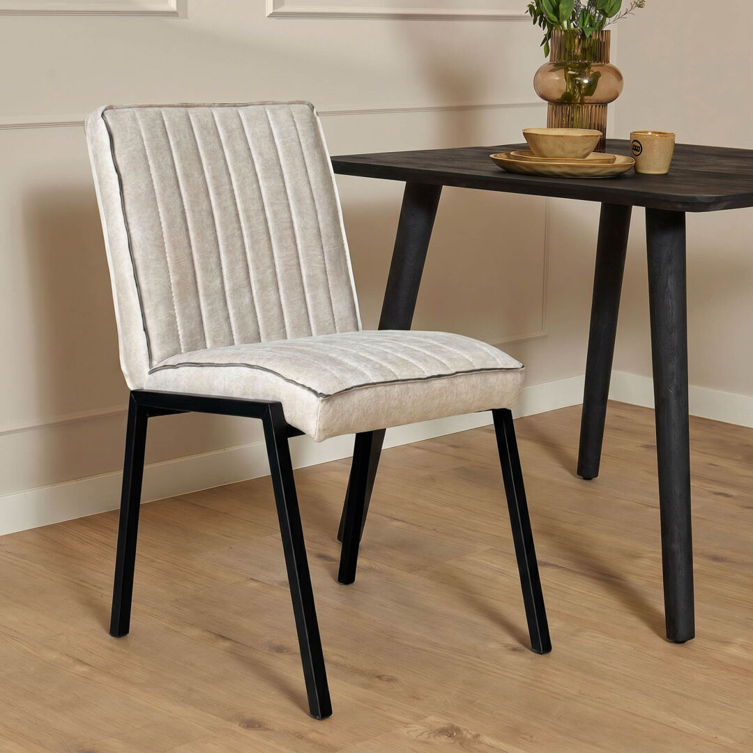 Eetkamerstoel Caoviax Metalen beige metaal - Afbeelding 13