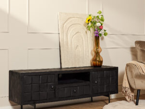 TV-meubel Staarol Zwart 150 cm