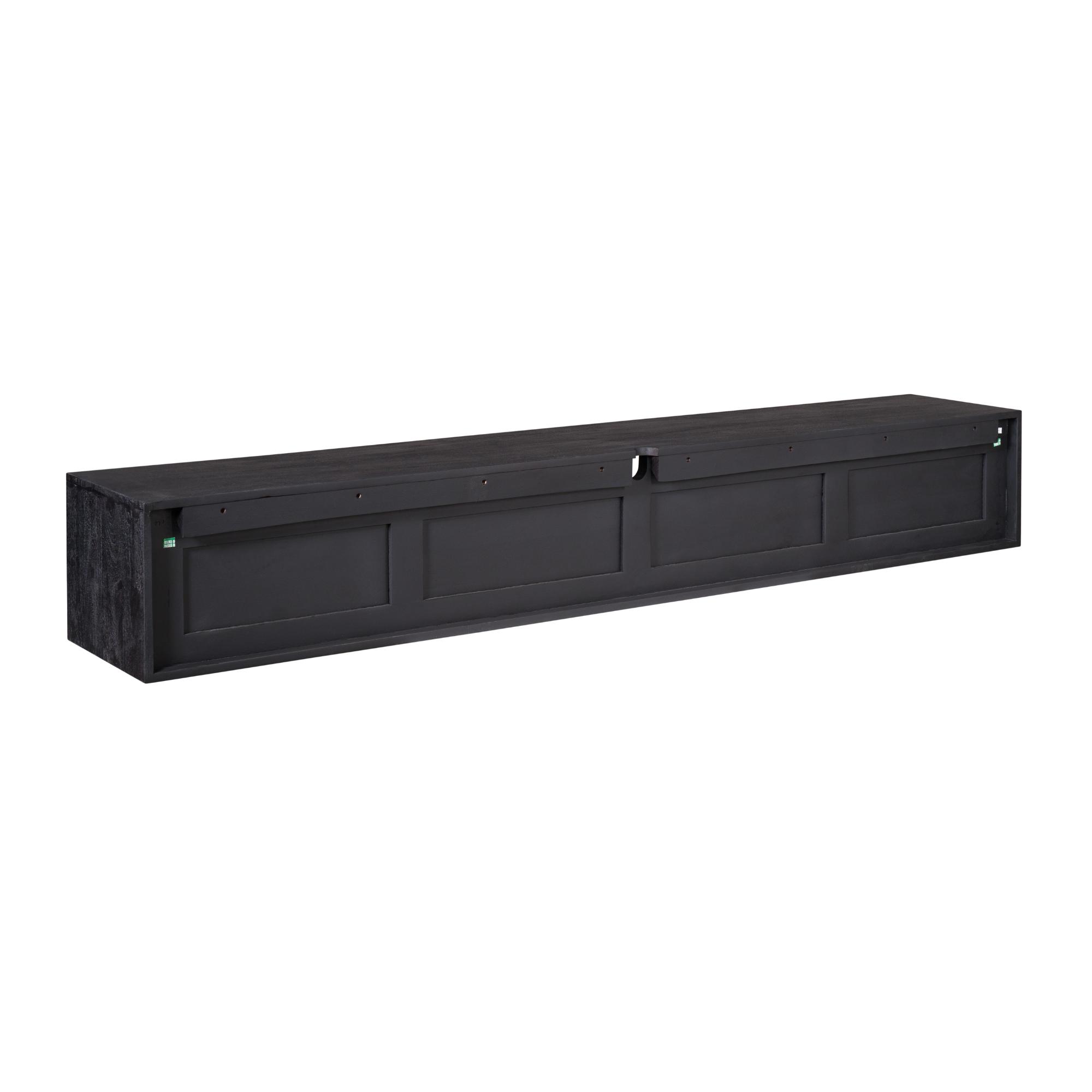 TV-meubel Graunnano Zwart 200 cm - Afbeelding 5