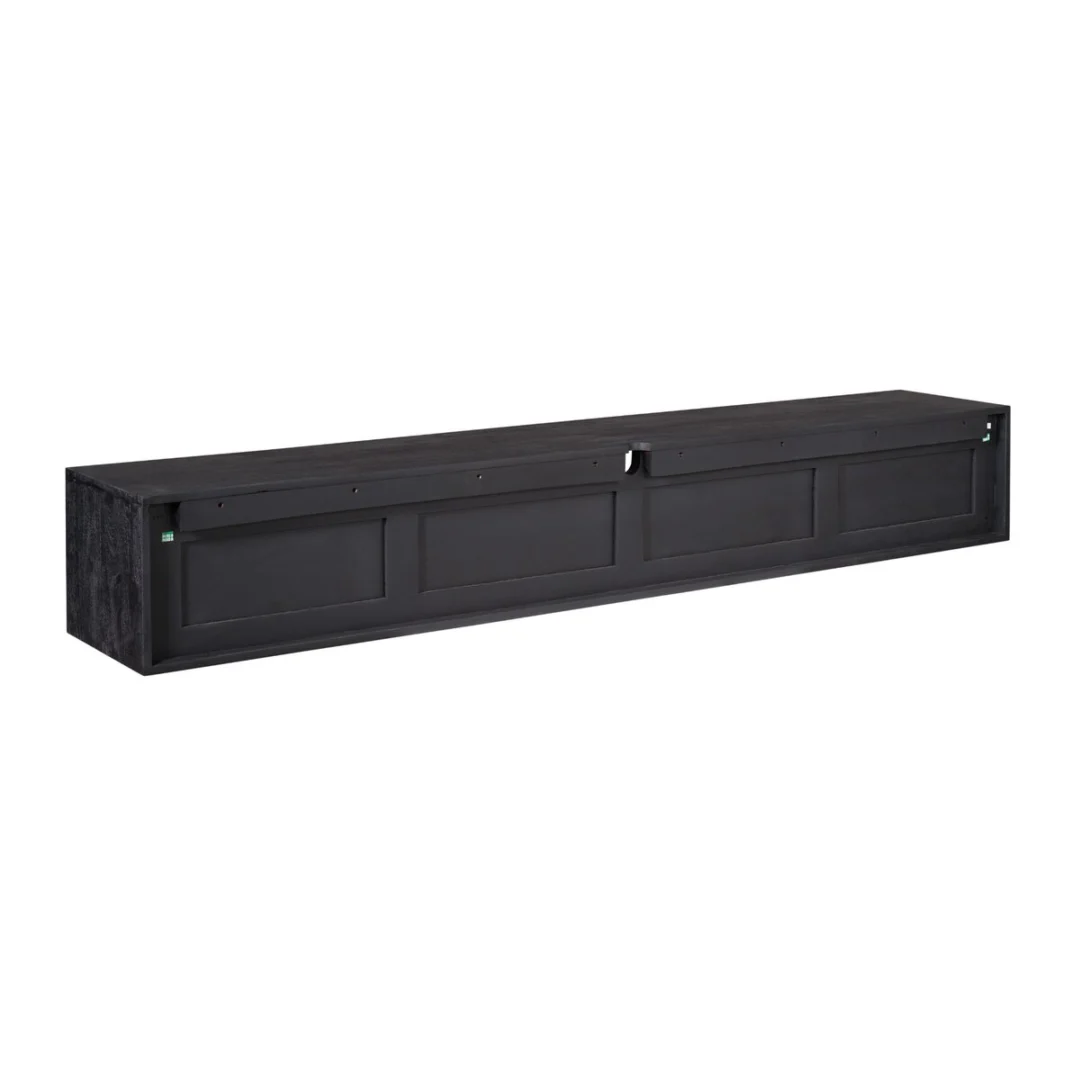 TV-meubel Graunnano Zwart 200 cm - Afbeelding 5