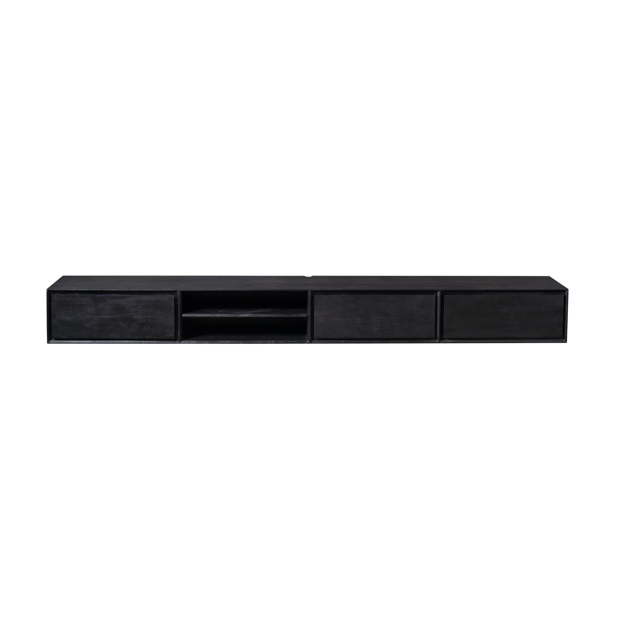 TV-meubel Taulvello Zwart 280 cm