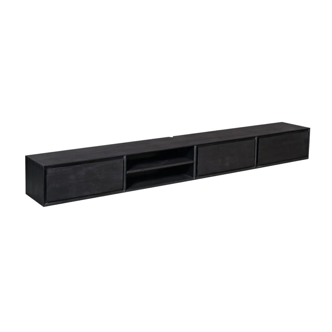 TV-meubel Taulvello Zwart 280 cm - Afbeelding 4