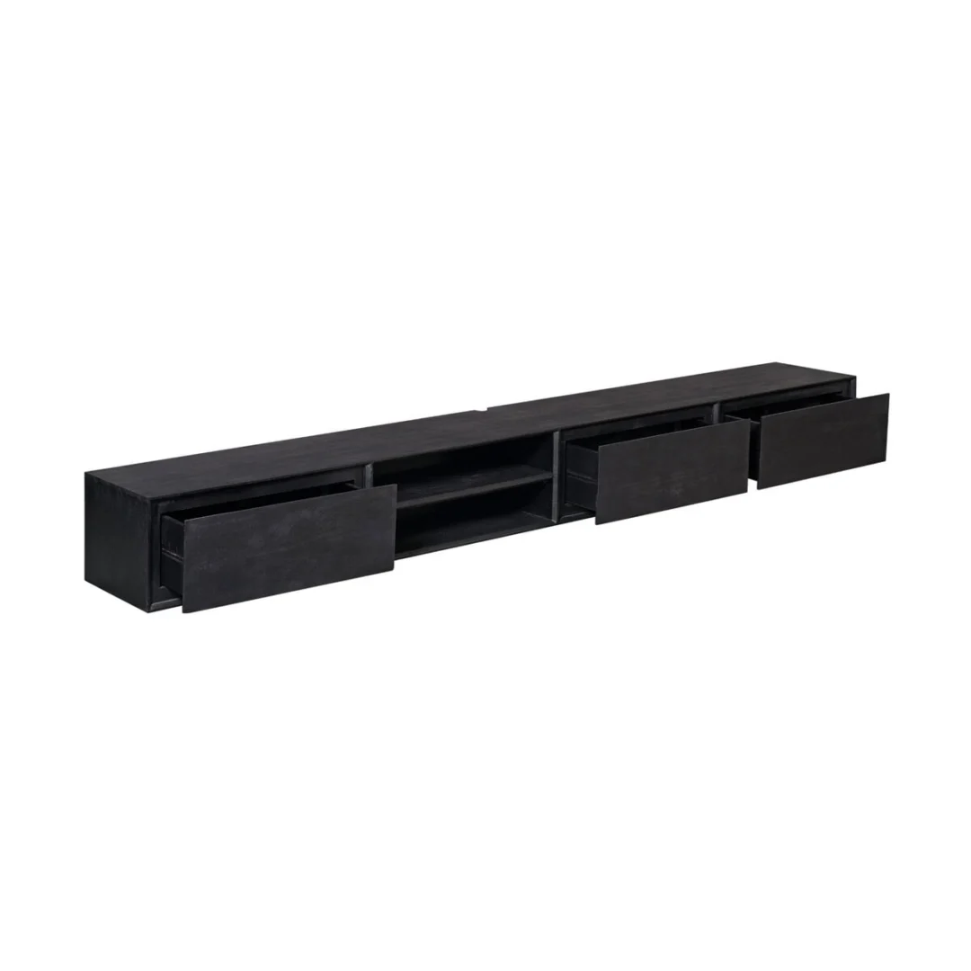 TV-meubel Taulvello Zwart 280 cm - Afbeelding 5