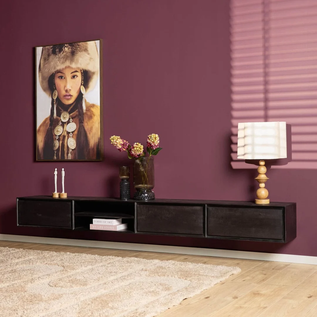 TV-meubel Taulvello Zwart 280 cm - Afbeelding 7