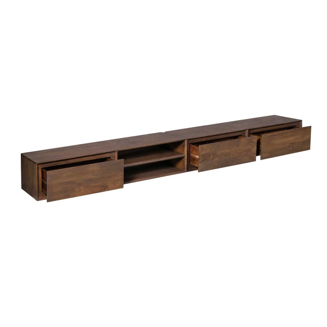 TV-meubel Naumek Bruin 240 cm - Afbeelding 5