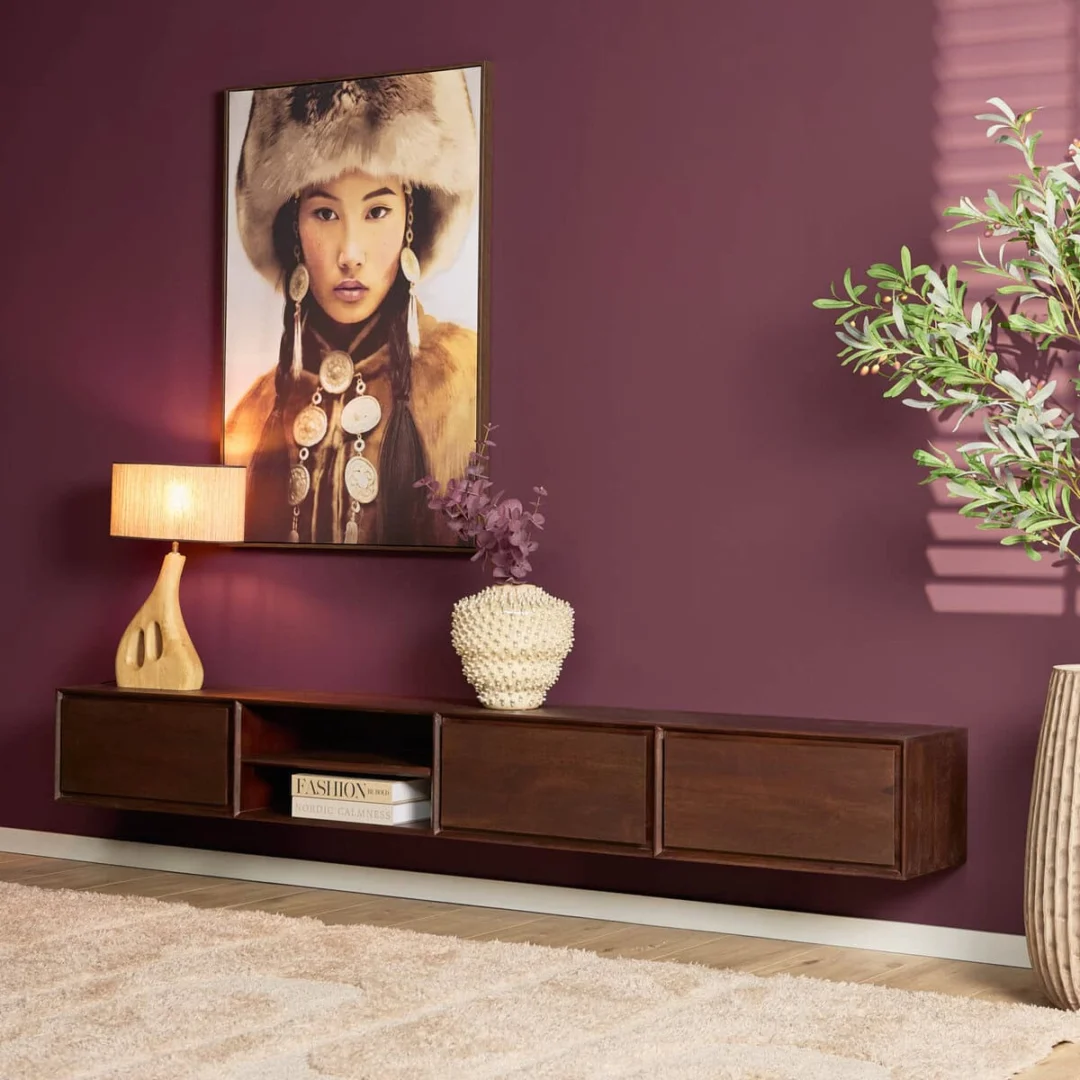 TV-meubel Naumek Bruin 240 cm - Afbeelding 7