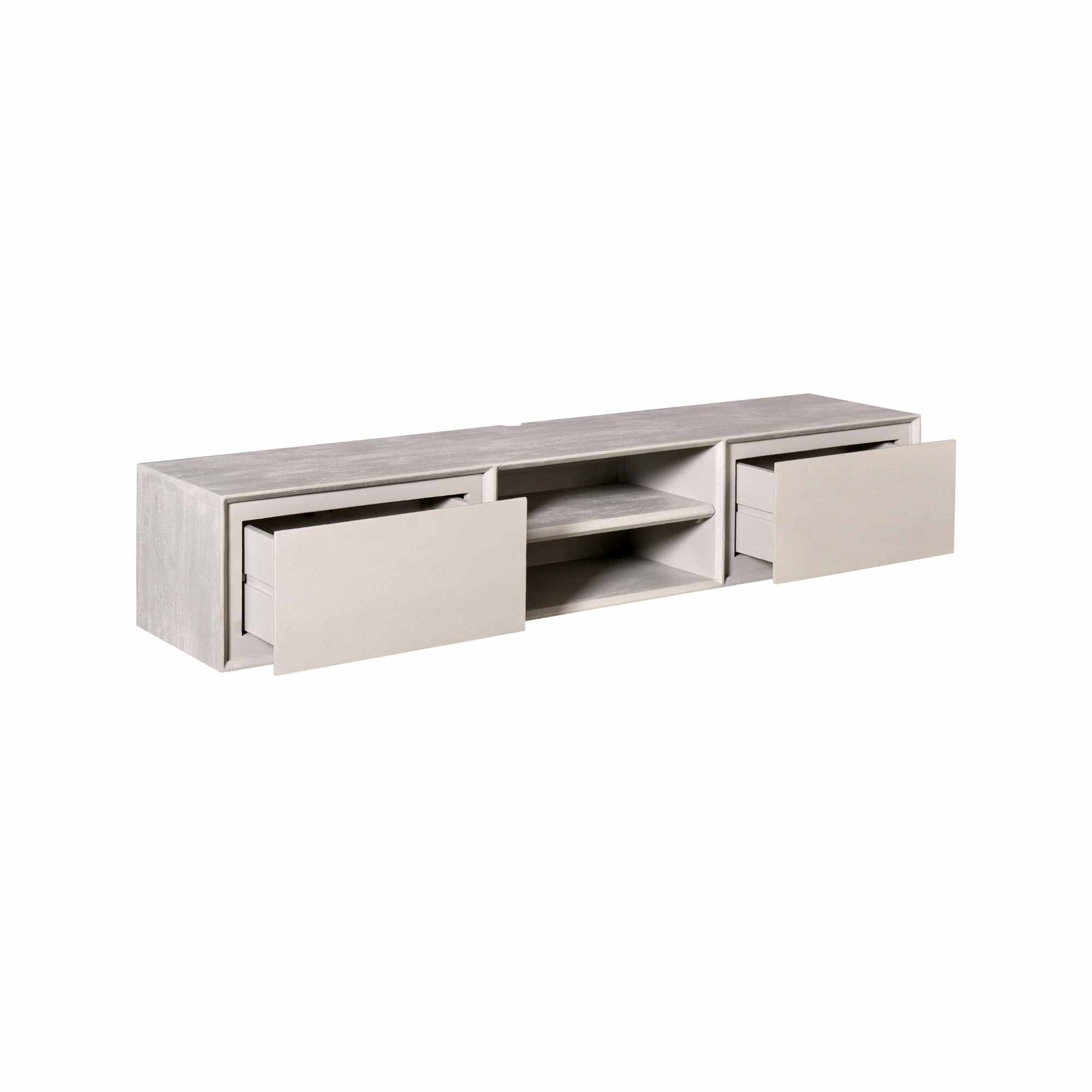 TV-meubel Neintar Taupe 160 cm - Afbeelding 3