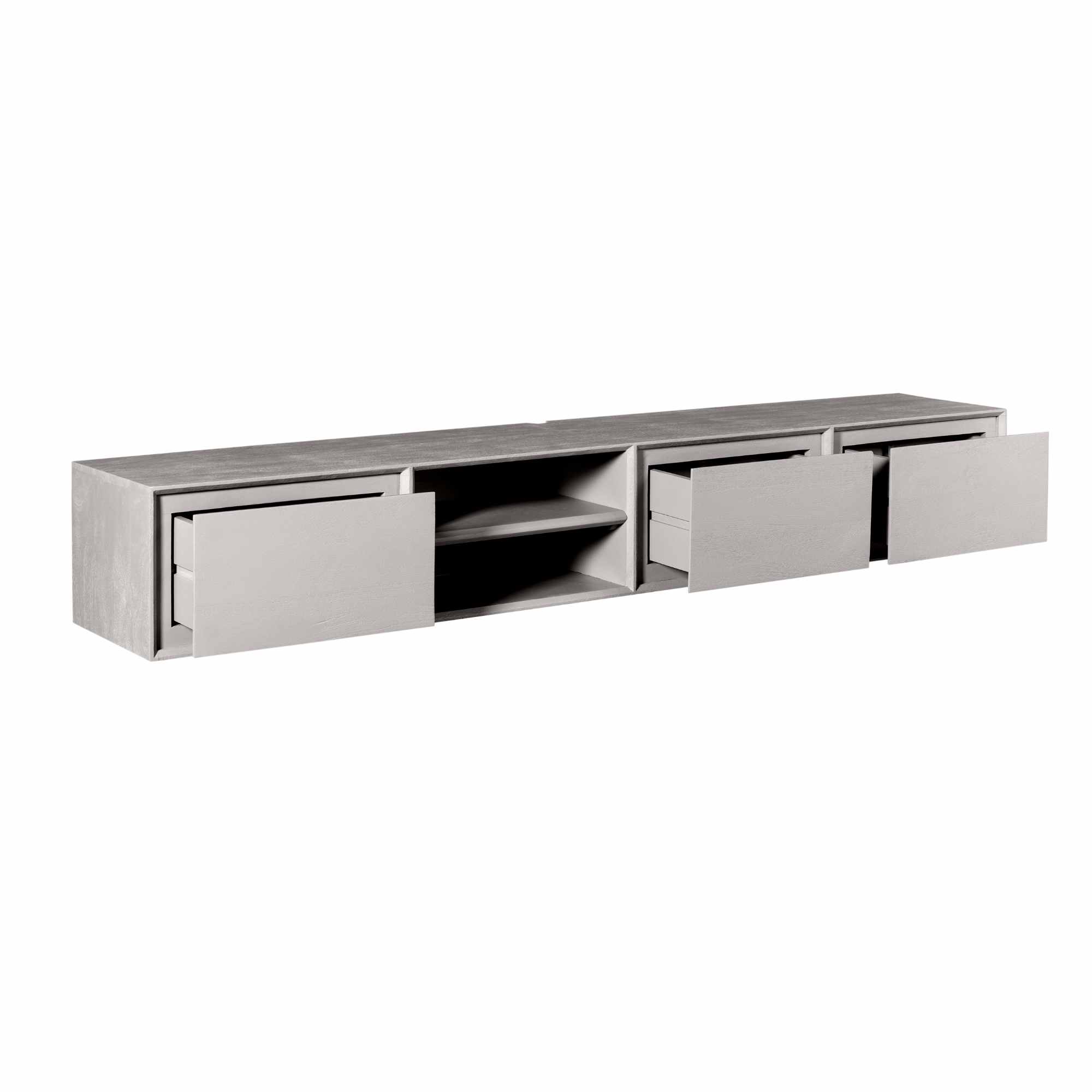 TV-meubel Meesy Taupe 200 cm