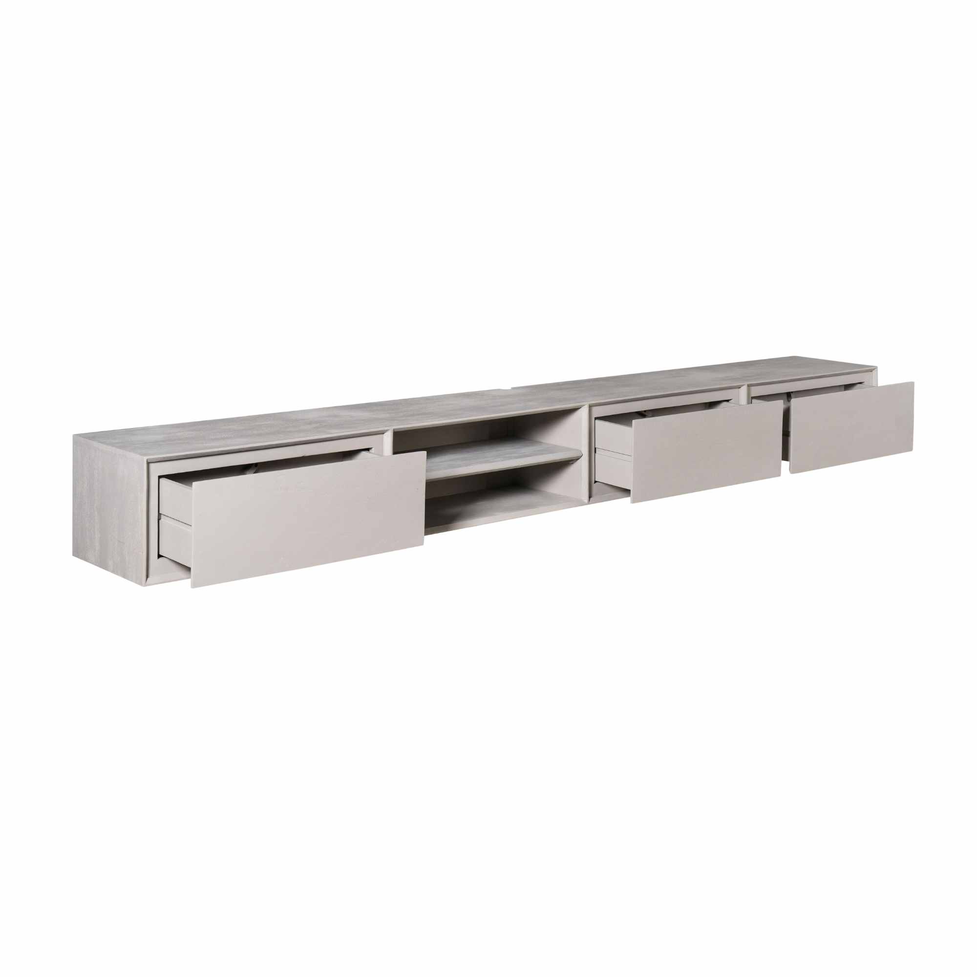 TV-meubel Meesy Taupe 200 cm - Afbeelding 4