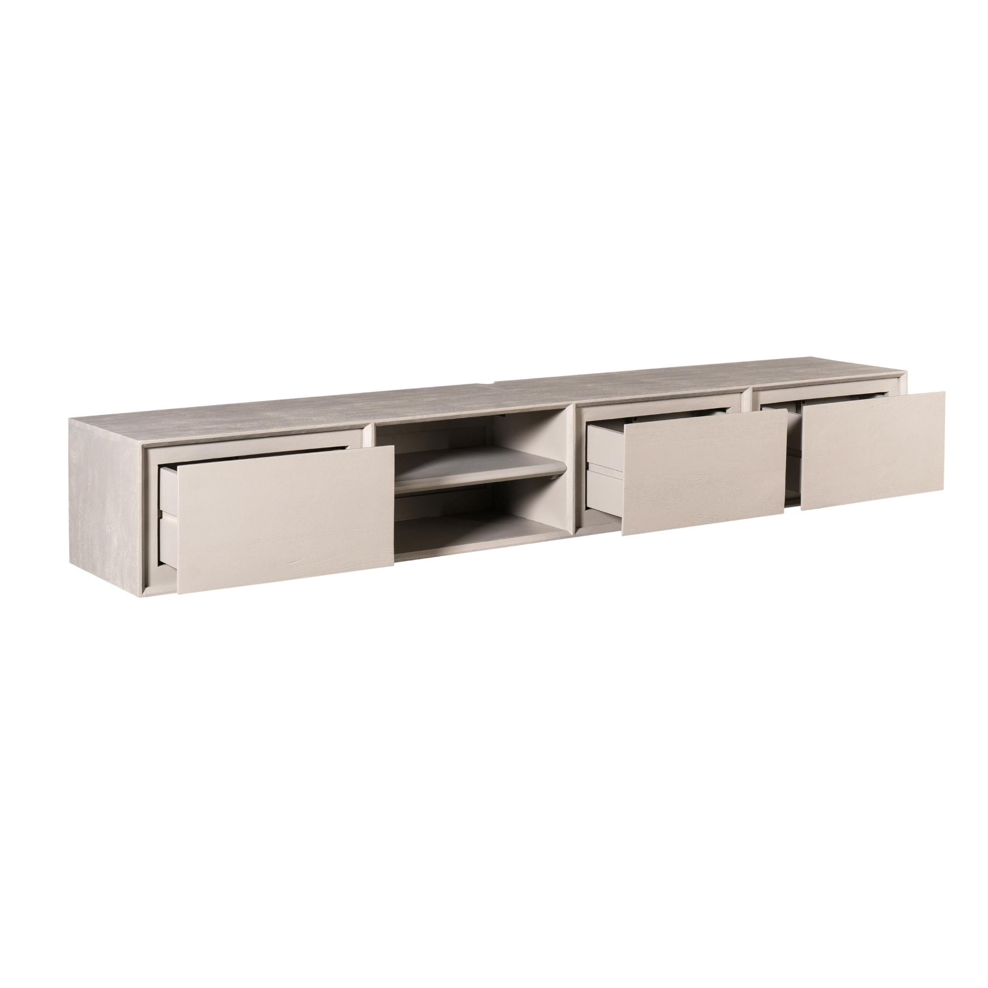 TV-meubel Meesy Taupe 200 cm - Afbeelding 8