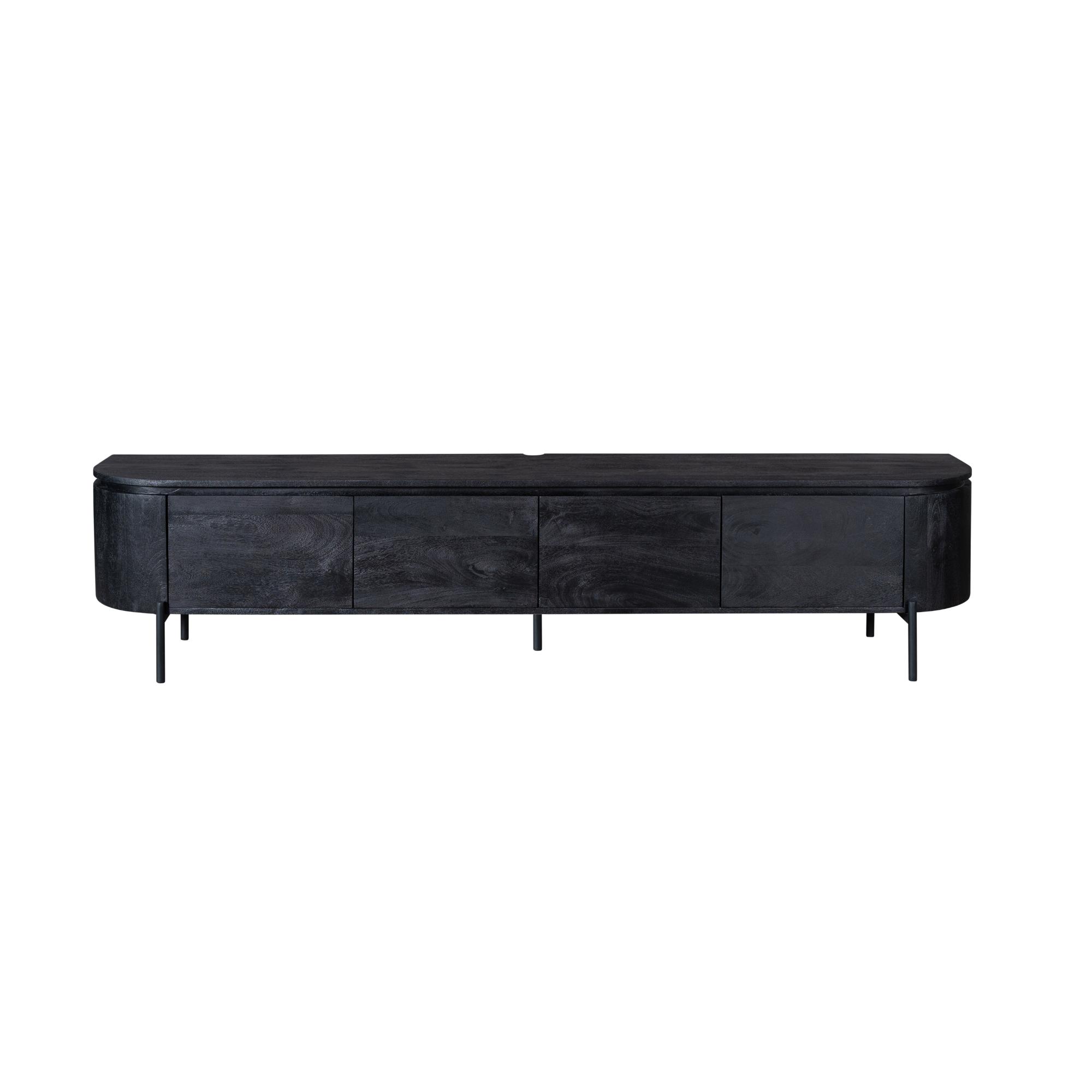TV-meubel Trinno Zwart 240 cm