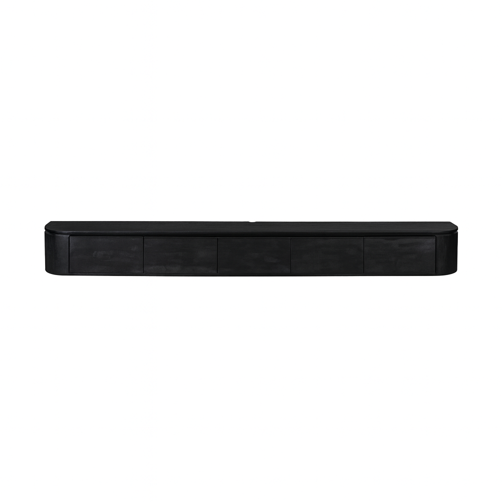 TV-meubel Cidol Zwart 280 cm - Afbeelding 5