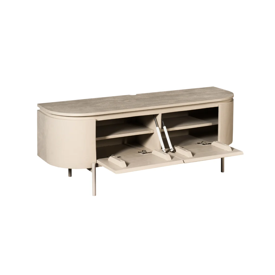 Tv meubel Virmen 120 cm mangohout - Afbeelding 5