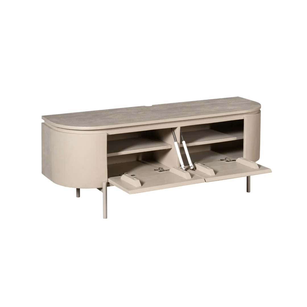 Tv meubel Virmen 120 cm mangohout - Afbeelding 8