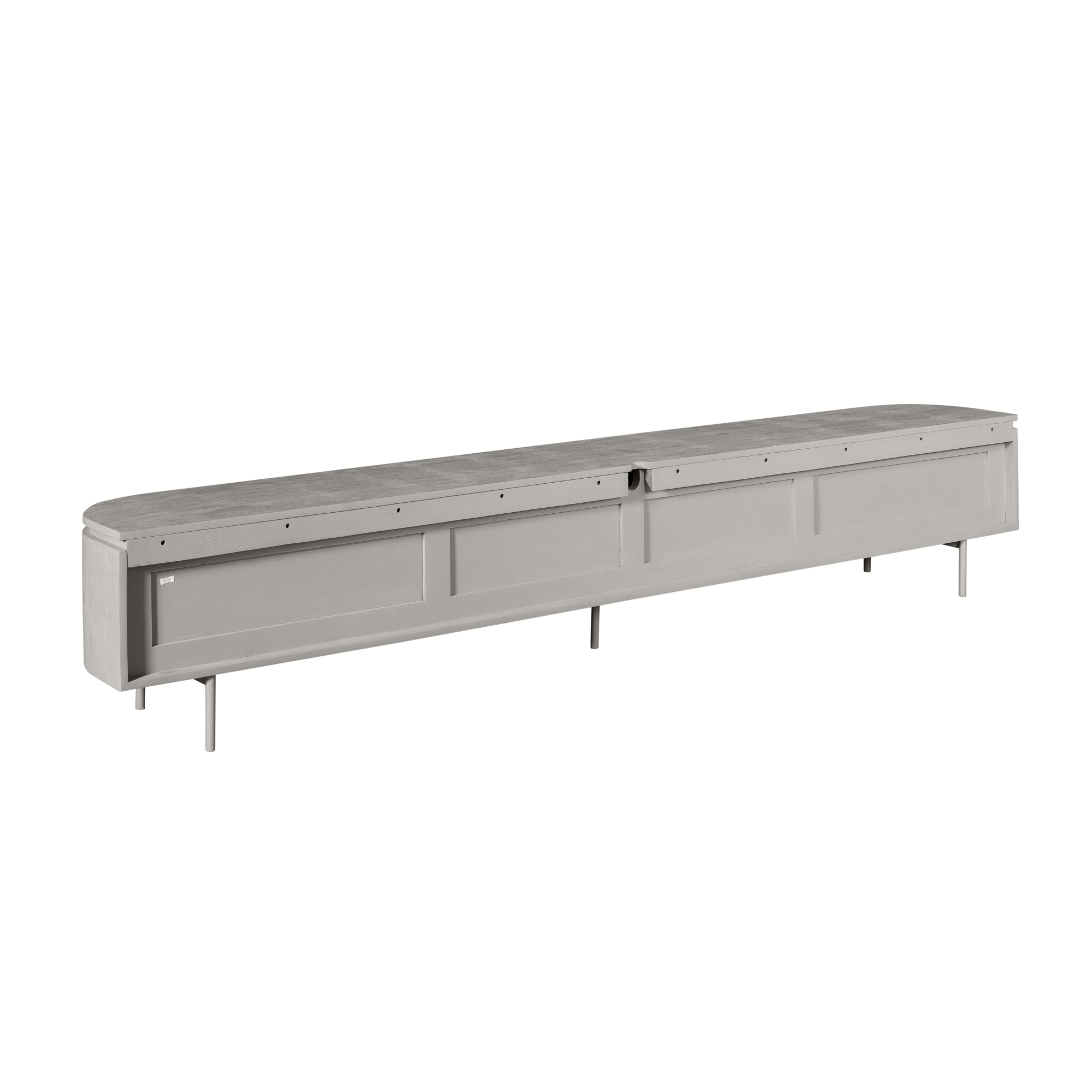 TV-meubel Trirnella Taupe 240 cm - Afbeelding 13