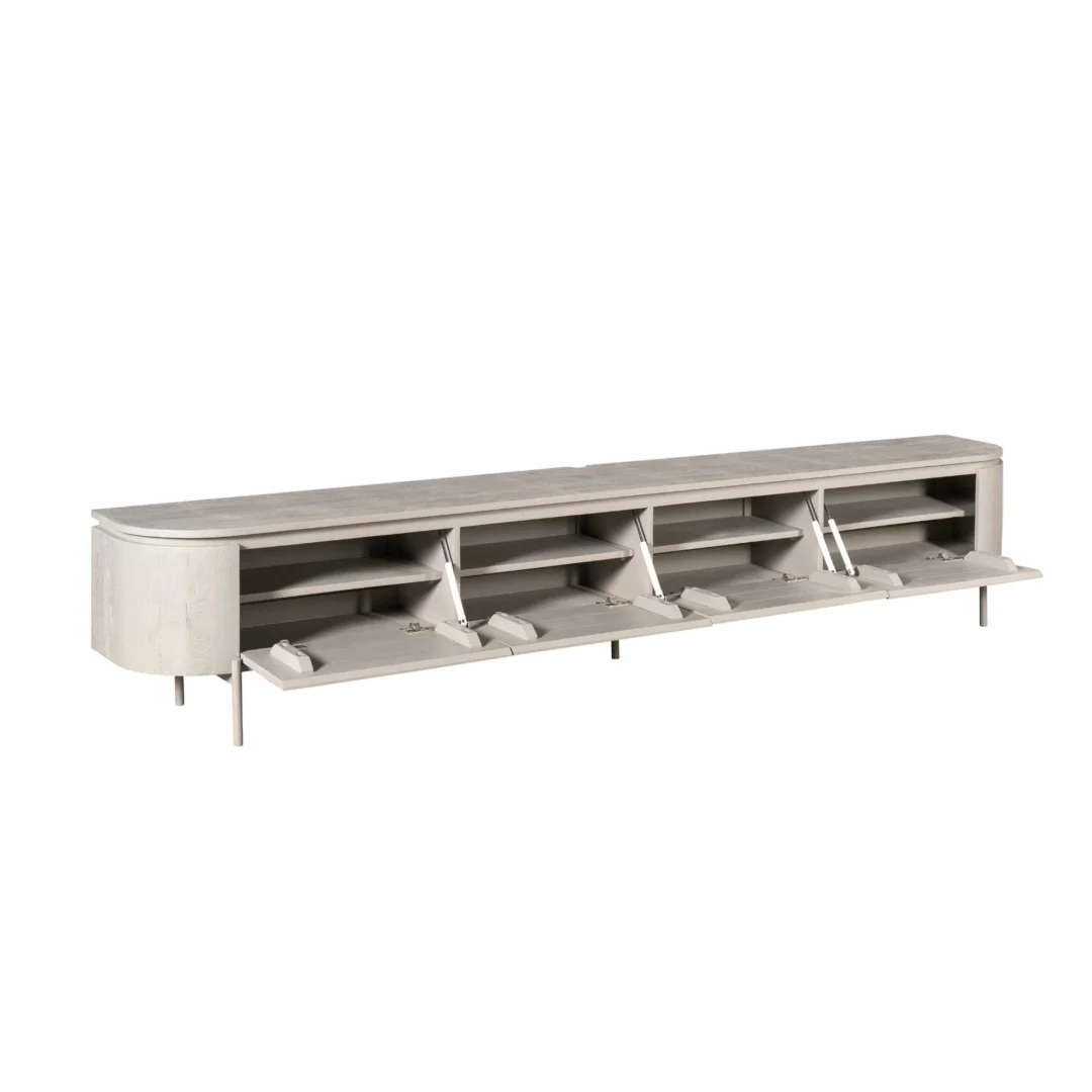 Tv meubel Trirnella 240 cm mangohout - Afbeelding 3
