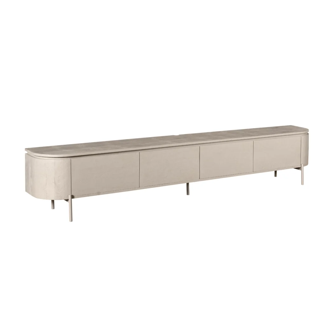 Tv meubel Trirnella 240 cm mangohout - Afbeelding 6