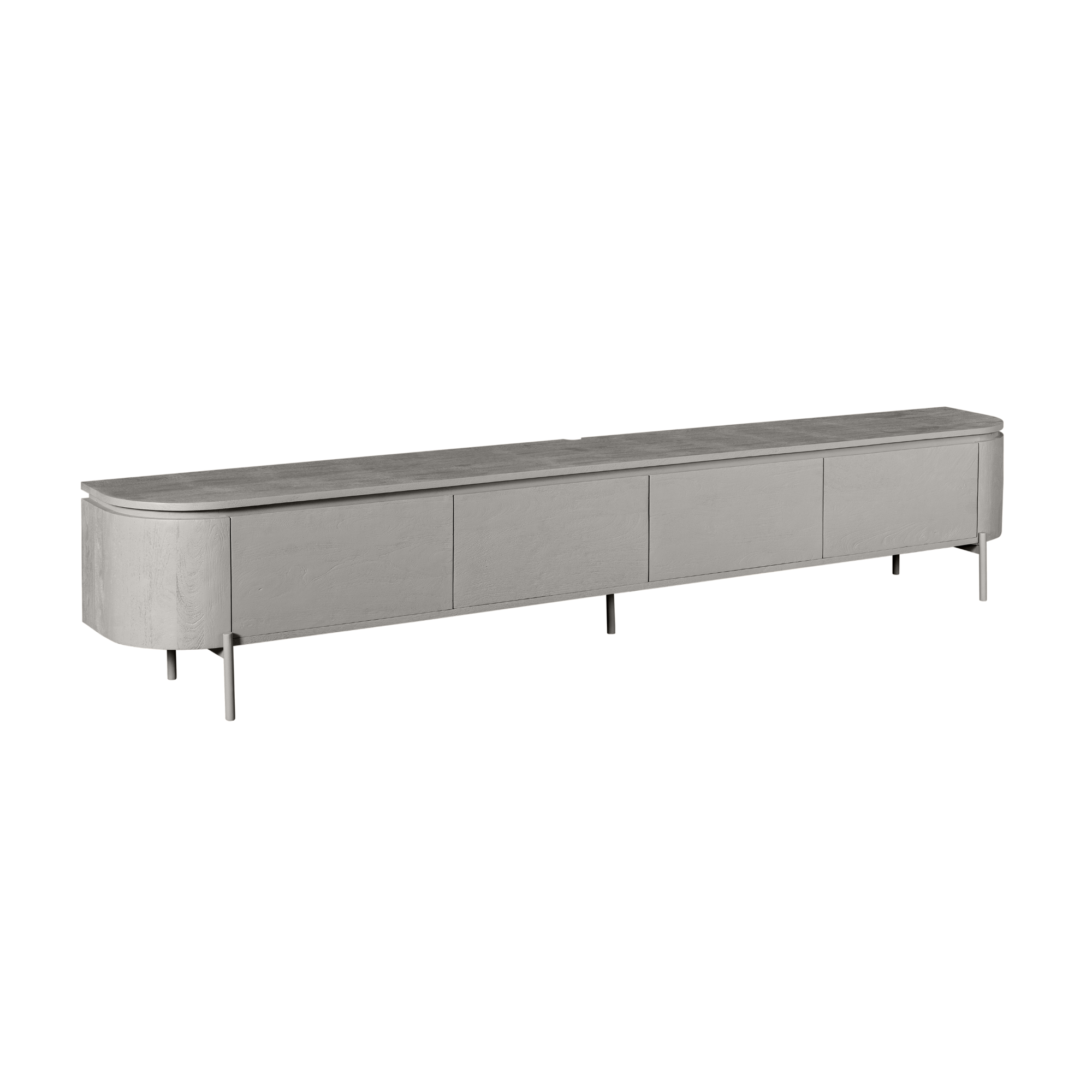 TV-meubel Trirnella Taupe 240 cm - Afbeelding 7