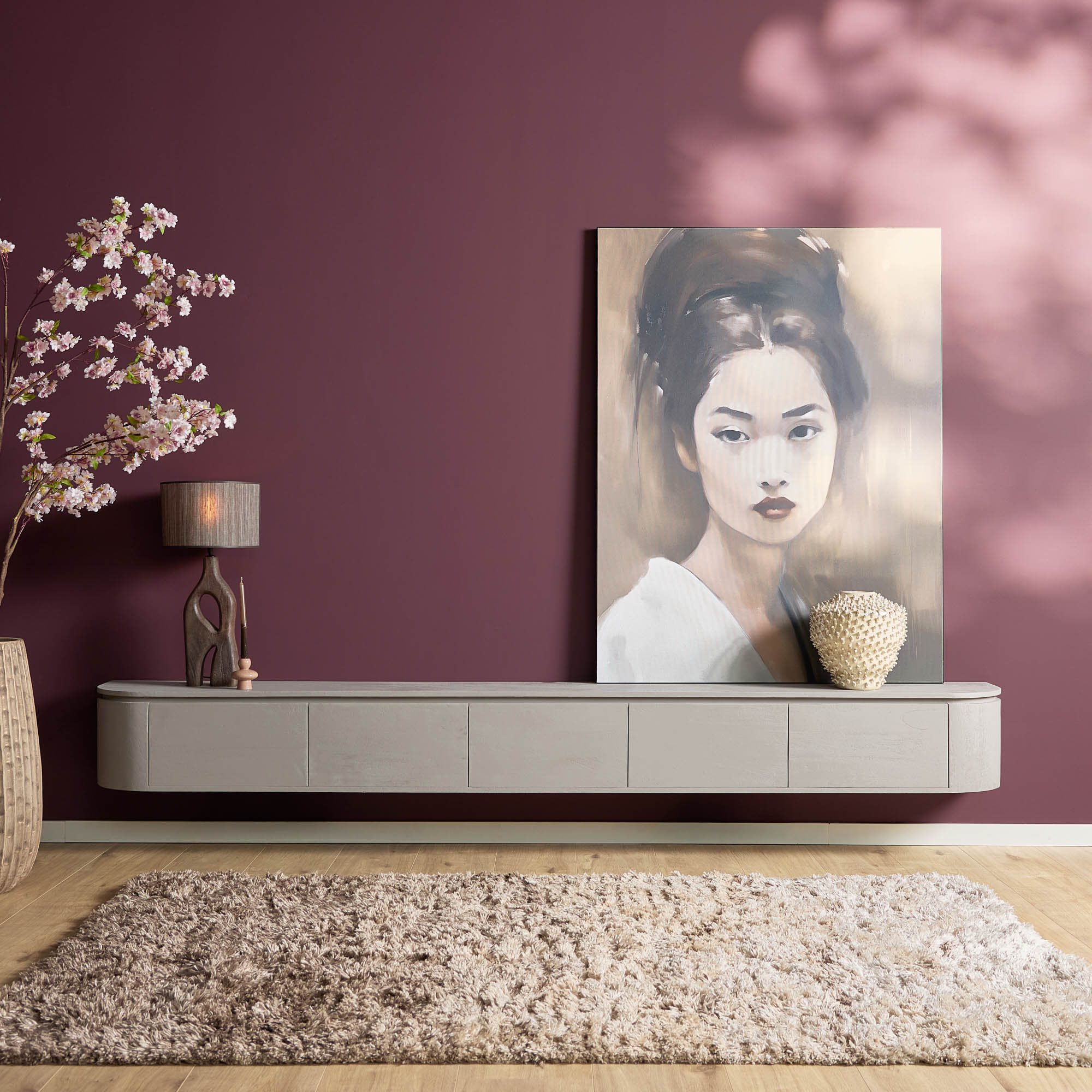 TV-meubel Aswan Taupe 280 cm - Afbeelding 24
